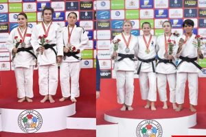 Merve ve Zeynep Gürcistan'da Kürsüde